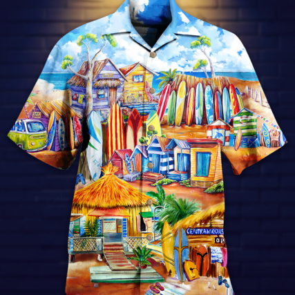Surfing Store And Beach - Hawaiian Shirt - Owl Ohh - Owl Ohh