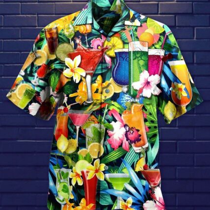 Cocktail And Flowers - Hawaiian Shirt - Owl Ohh - Owl Ohh