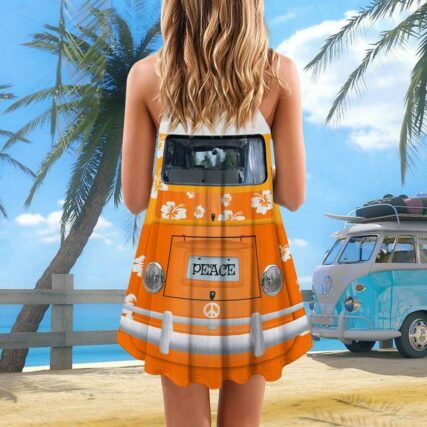 Hippie Van Retro Colorful Style - Summer Dress - Owl Ohh - Owl Ohh