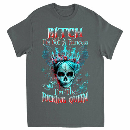 I'M THE F QUEEN SUGAR SKULL COTTON SHIRT - TLTW0604232
