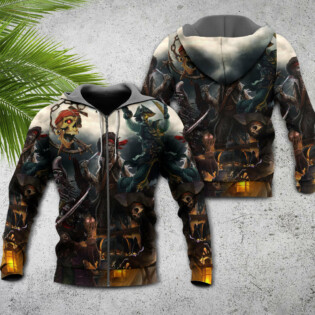 Skull Fantasy Ghost Caribbean Pirate - Hoodie - Owl Ohh - Owl Ohh
