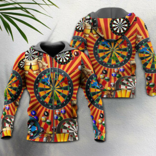 Dart Player Dart And Drink Beer - Hoodie - Owl Ohh - Owl Ohh