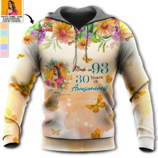 Made In 83 40 Years Of Awesomeness Hoodie Beautiful Gift Custom Photo Personalized - Hoodie - Personalized Photo Gifts - Owl Ohh