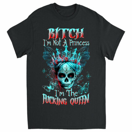 I'M THE F QUEEN SUGAR SKULL COTTON SHIRT - TLTW0604232