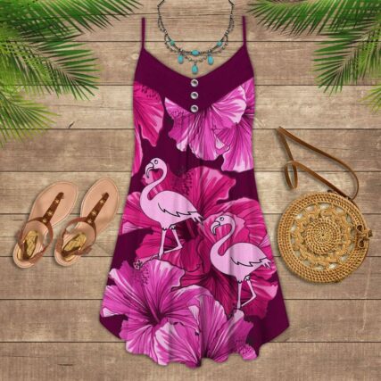 Flamingo Loves Summer Tropical Vibes Piink Style - Summer Dress - Owl Ohh - Owl Ohh