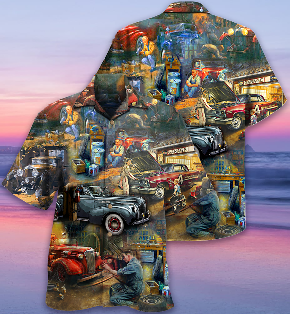 Car Fix Life Vintage - Hawaiian Shirt - Owl Ohh - Owl Ohh