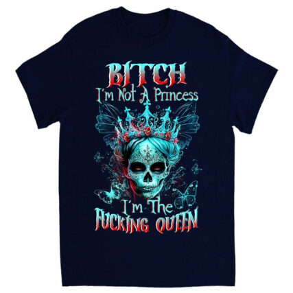 I'M THE F QUEEN SUGAR SKULL COTTON SHIRT - TLTW0604232