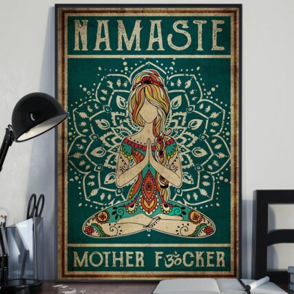 Yoga Life Peace Namaste - Vertical Poster - Owl Ohh - Owl Ohh