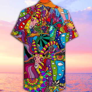 Hippie Deer Peace Love Life Color Amazing - Hawaiian Shirt - Owl Ohh - Owl Ohh