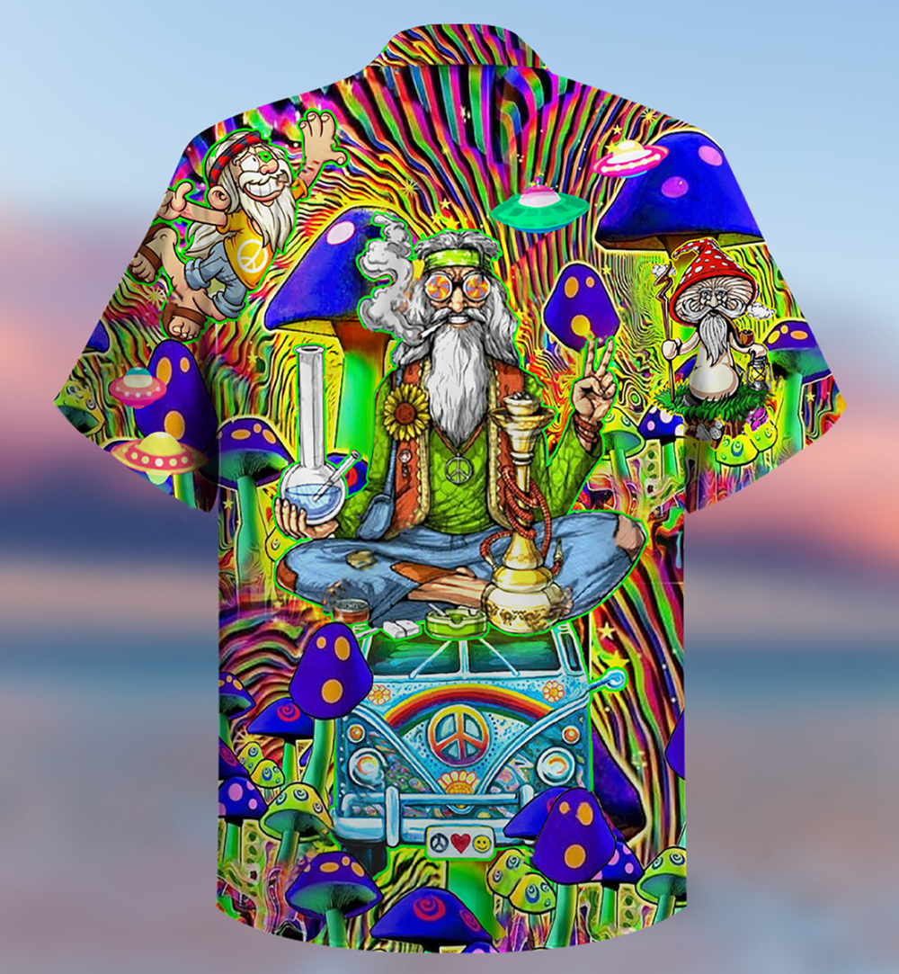 Hippie Mushroom Peace The Colorful Of Life - Hawaiian Shirt - Owl Ohh - Owl Ohh