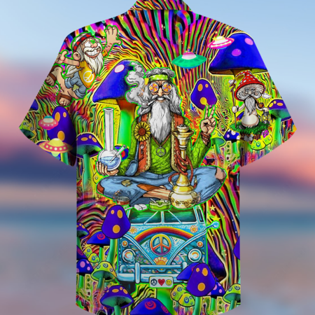 Hippie Mushroom Peace The Colorful Of Life - Hawaiian Shirt - Owl Ohh - Owl Ohh