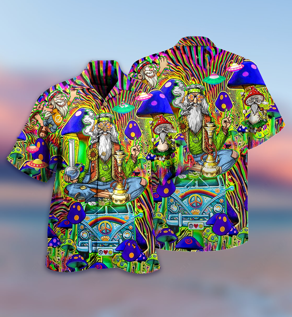 Hippie Mushroom Peace The Colorful Of Life - Hawaiian Shirt - Owl Ohh - Owl Ohh