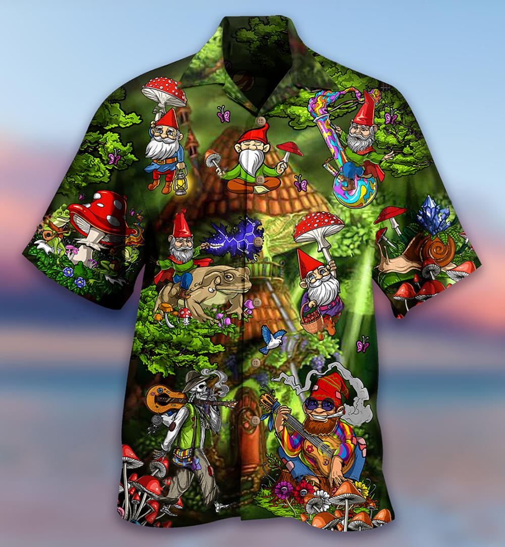Hippie Mushroom Peace Love Life Color - Hawaiian Shirt - Owl Ohh - Owl Ohh