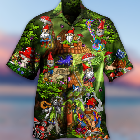 Hippie Mushroom Peace Love Life Color - Hawaiian Shirt - Owl Ohh - Owl Ohh