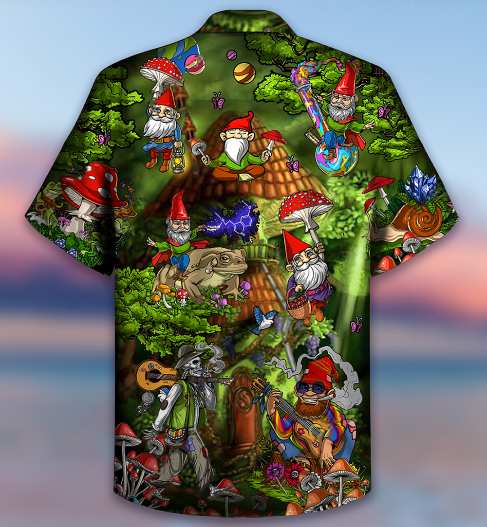 Hippie Mushroom Peace Love Life Color - Hawaiian Shirt - Owl Ohh - Owl Ohh