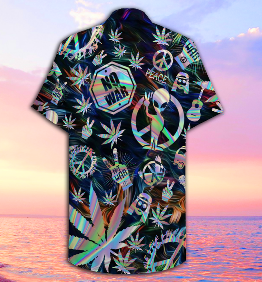 Hippie Alien Peace Life - Hawaiian Shirt - Owl Ohh - Owl Ohh