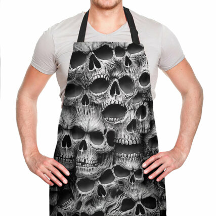 Skull No Fear No Pain - Adjustable Apron - Owl Ohh - Owl Ohh