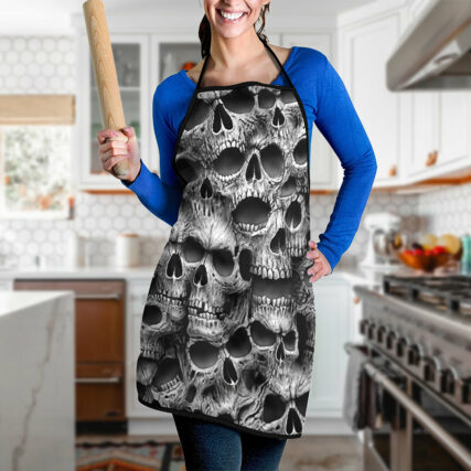 Skull No Fear No Pain - Adjustable Apron - Owl Ohh - Owl Ohh