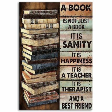 Book A Book Isn't Just A Book It is Therapist And A Best Friend - Vertical Poster - Owl Ohh - Owl Ohh
