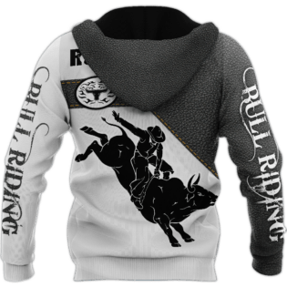Personalized Name Bull Riding Hoodie Printed Unisex Shirts Black Rodeo
