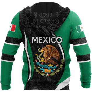 Persionalized Mexico 3D All Over Printed Unisex Hoodie