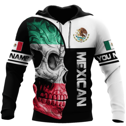 Personalized Mexican Skull Hoodie 3D All Over Printed Unisex Hoodie