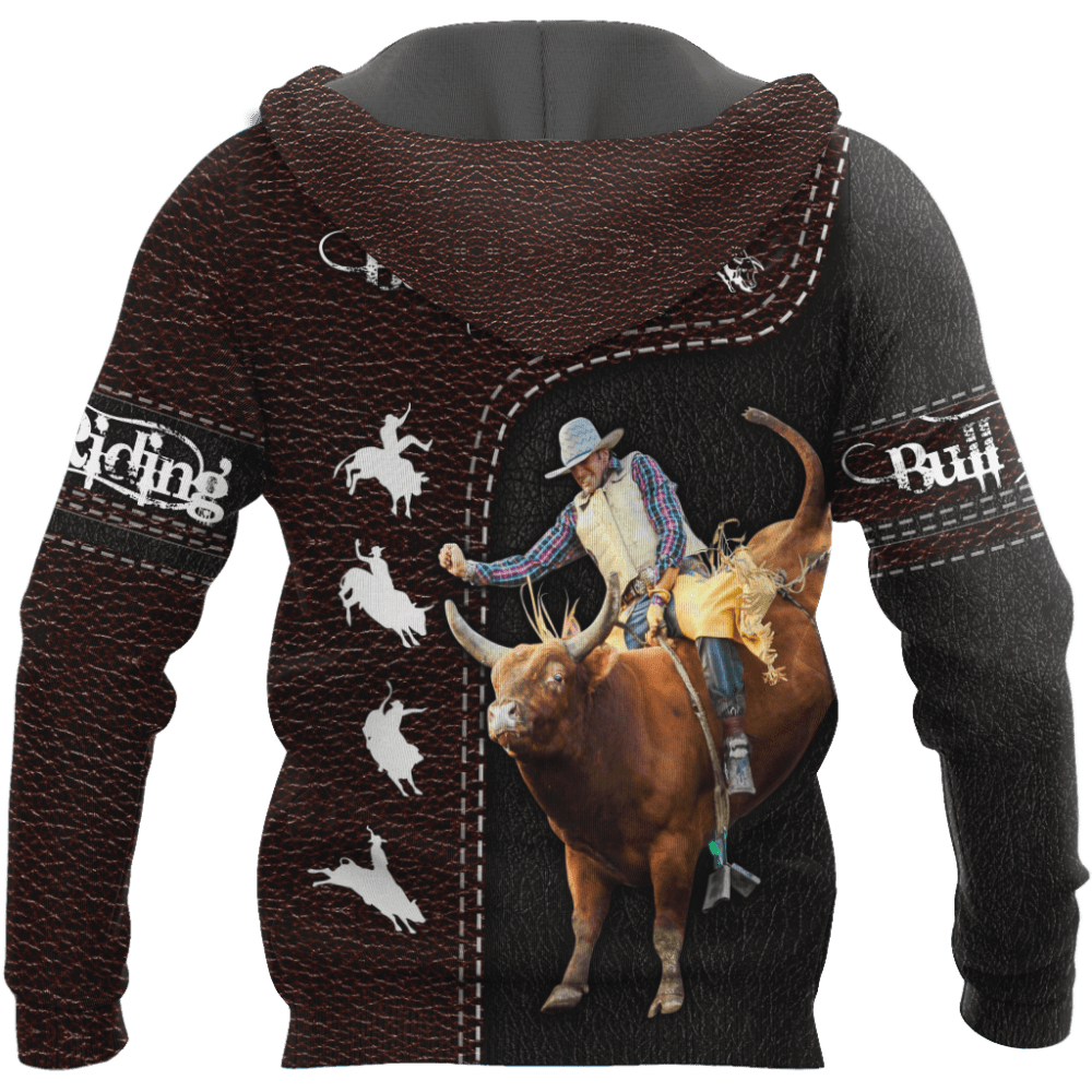 Customize Name Bull Riding Hoodie Printed Unisex Shirts 1 HOOD01FNN101121