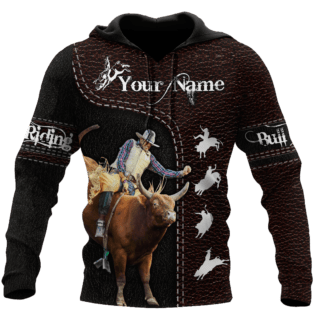 Customize Name Bull Riding Hoodie Printed Unisex Shirts 1 HOOD01FNN101121