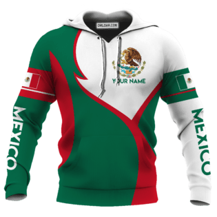 Mexico Green And Red Style Personalized - Hoodie - Owl Ohh - Owl Ohh