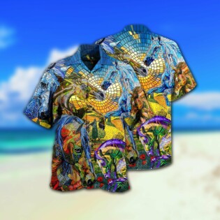 Horse Abstract Style - Hawaiian Shirt - Owl Ohh - Owl Ohh