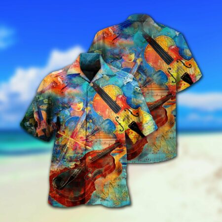 Violin Music Abstract - Hawaiian Shirt - Owl Ohh - Owl Ohh