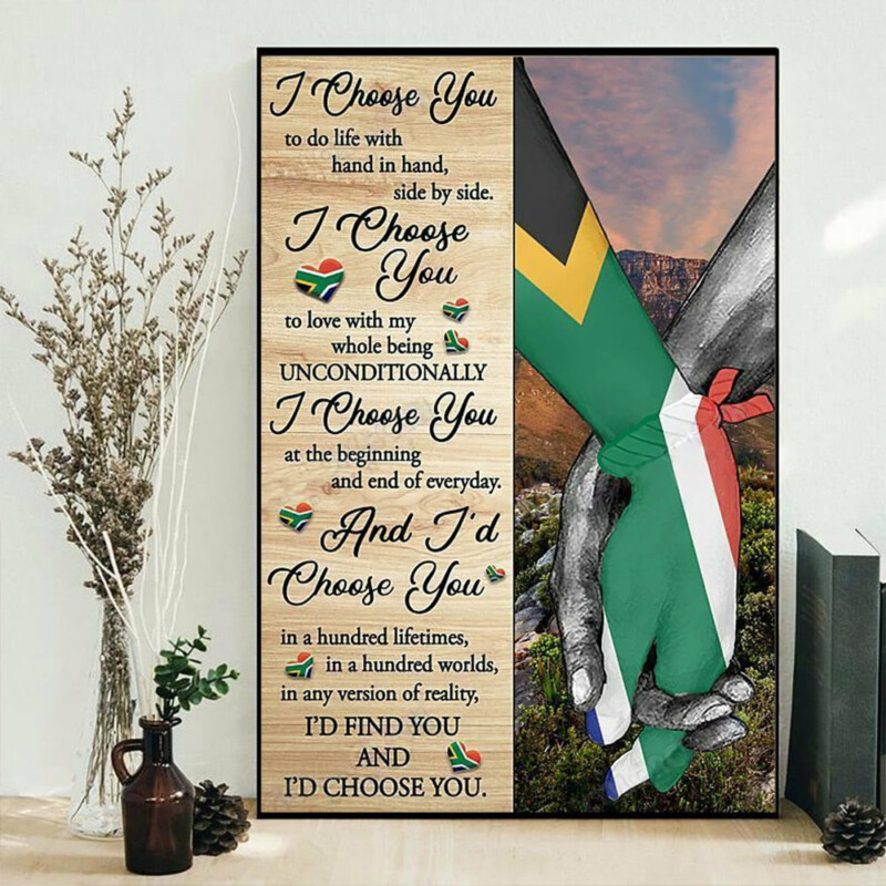 Africa I Choose You South Africa - Vertical Poster - Owl Ohh - Owl Ohh