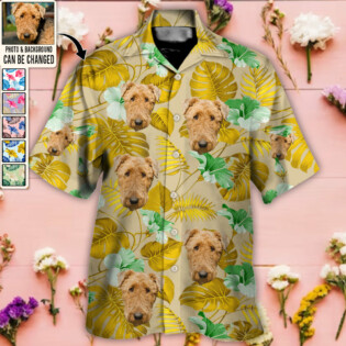 Dog Lucky You Want Tropical Custom Photo - Hawaiian Shirt - Personalized Photo Gifts-Owl Ohh