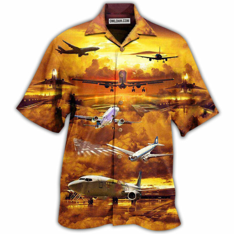 Airplane Fly Life Is A Journey Enjoy The Flight Airplane - Hawaiian Shirt - Owl Ohh - Owl Ohh
