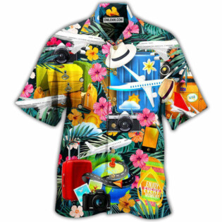 Airplane Take Your Flights Go Anywhere With Lovely Flower - Hawaiian Shirt - Owl Ohh - Owl Ohh