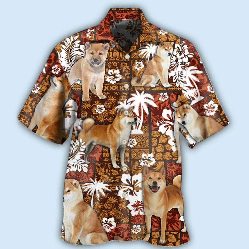 Akita Dog Lovely Tropical Style - Hawaiian Shirt - Owl Ohh - Owl Ohh