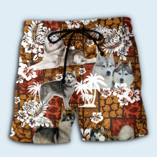 Alaskan malamute tropical style - Hawaiian shirt - HAWS01TNH250322
