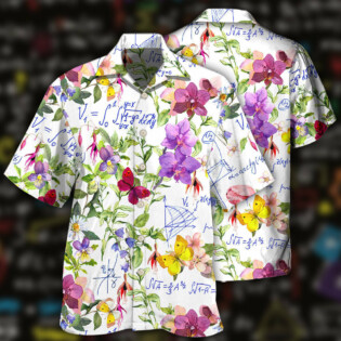 Math Floral Lovely Style - Hawaiian Shirt - Owl Ohh - Owl Ohh