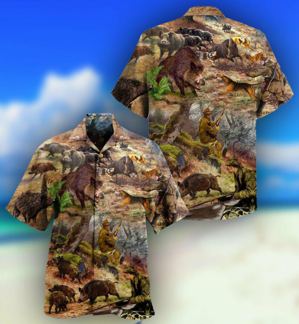 Hunting All Care About Is Hunting And Maybe 3 People - Hawaiian Shirt - Owl Ohh - Owl Ohh
