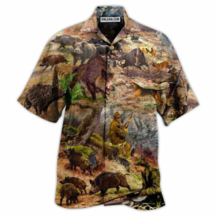 Hunting All Care About Is Hunting And Maybe 3 People - Hawaiian Shirt - Owl Ohh - Owl Ohh