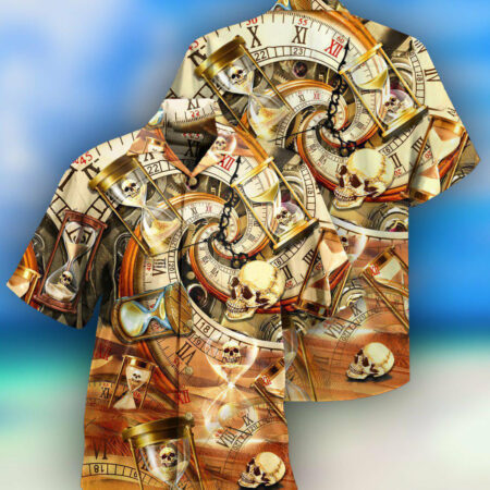 Skull All Knows Value Of Time - Hawaiian Shirt - Owl Ohh - Owl Ohh