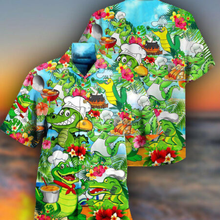 Chef Animals Alligator - Hawaiian Shirt - Owl Ohh - Owl Ohh