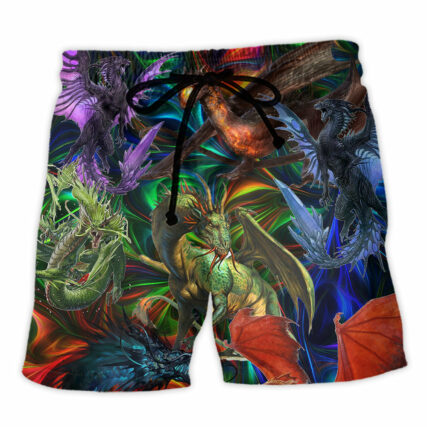 Dragon In An Unreal World - Beach Short - Owl Ohh - Owl Ohh
