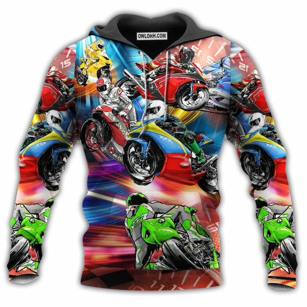 Motorcycle Amazing Motorcycle Racing - Hoodie - Owl Ohh - Owl Ohh