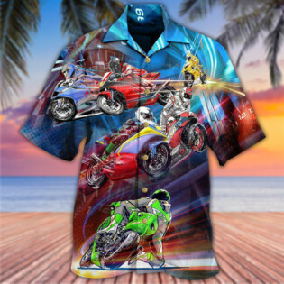 Motorcycle Amazing Cool Racing - Hawaiian Shirt - Owl Ohh - Owl Ohh