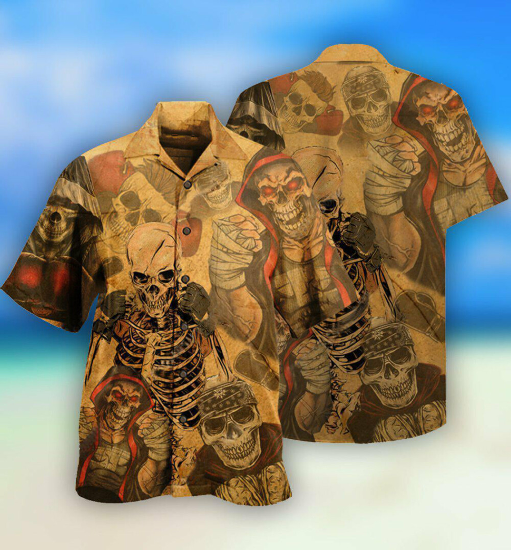Skull Amazing Boxe - Hawaiian Shirt - Owl Ohh - Owl Ohh