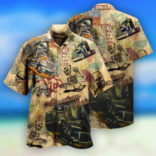 Truck Amazing American Pride Trucks Skull - Hawaiian Shirt - Owl Ohh - Owl Ohh