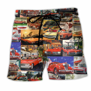 Amazing Vintage Car In My Life Colorful - Beach Short - Owl Ohh - Owl Ohh