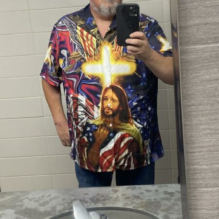 America Jesus Bless - Hawaiian Shirt - Owl Ohh - Owl Ohh