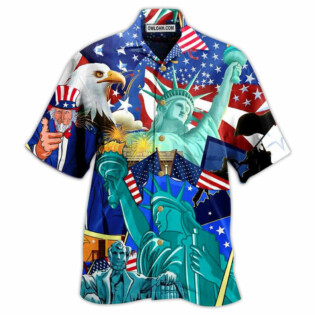 America Eagle Love You Freedom - Hawaiian Shirt - Owl Ohh - Owl Ohh